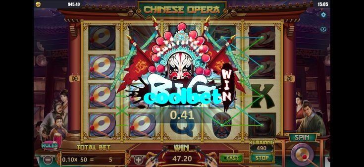 coolbet casino presented on mobile device in Pakistan with slots and live games